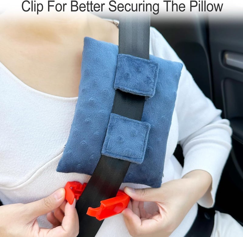 HapiPoppy Port Pillows Chemo Port Pillow for Seatbelt Chest Protector Chemo Patients Pacemaker Heart Surgery Recovery Support Cushion Gifts Women Minky Dot Denim Blue - Image 4